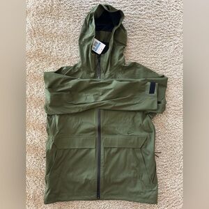 Nike Olive Hooded Raincoat for Men